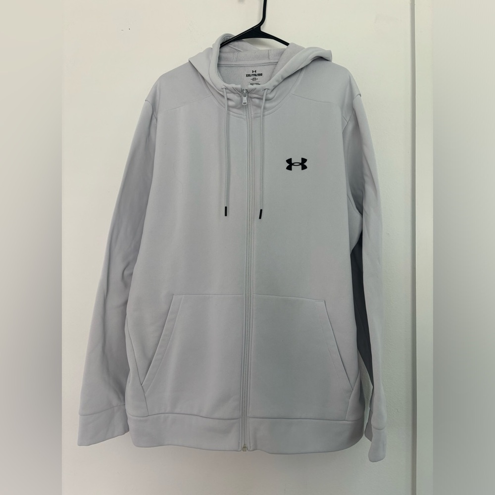 UNDER ARMOUR NWOT MENS GREY ZIP UP HOODIES SZ 2XL
